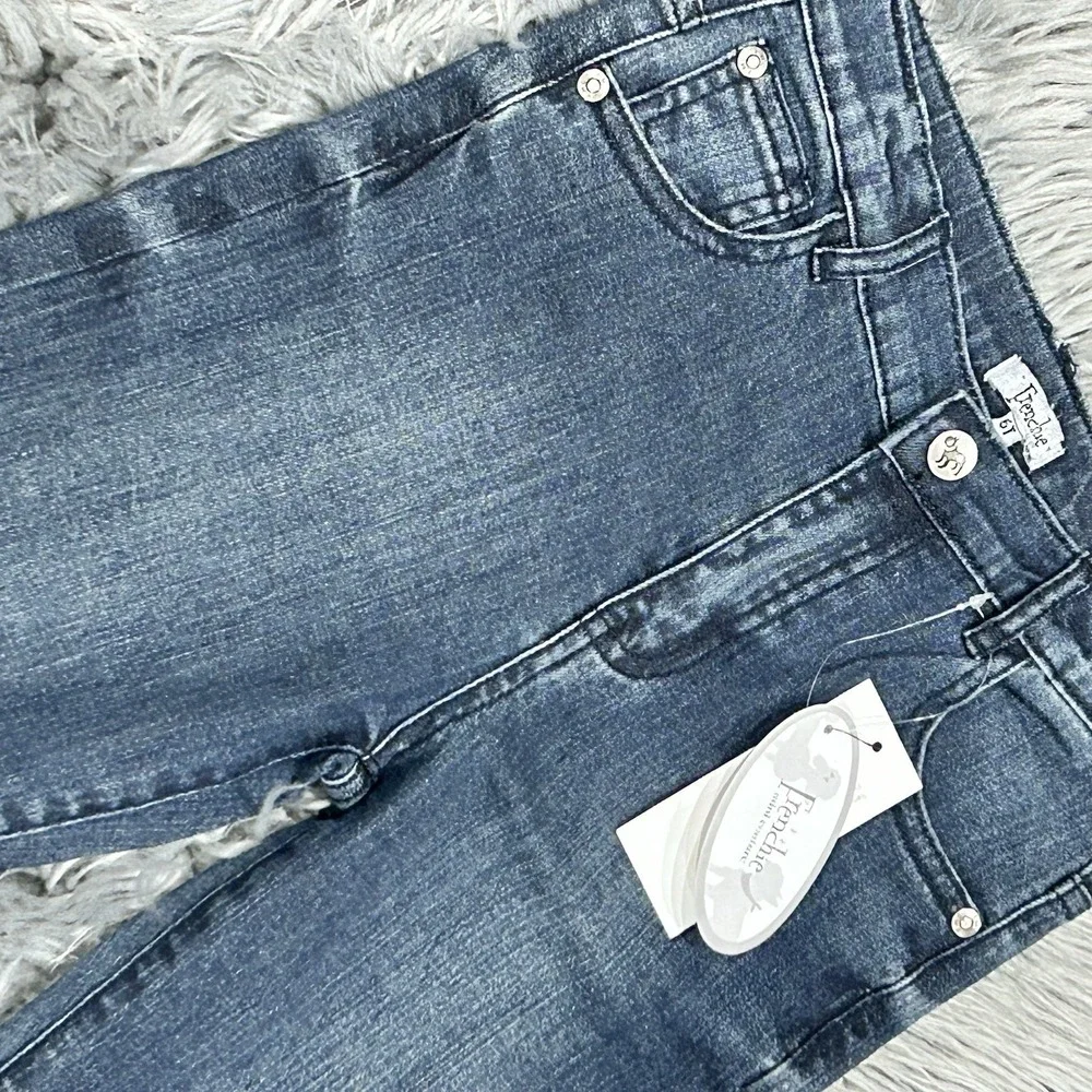 Frenchie Mini Couture Blue Denim Shorts Size 6T NEW ($60)
